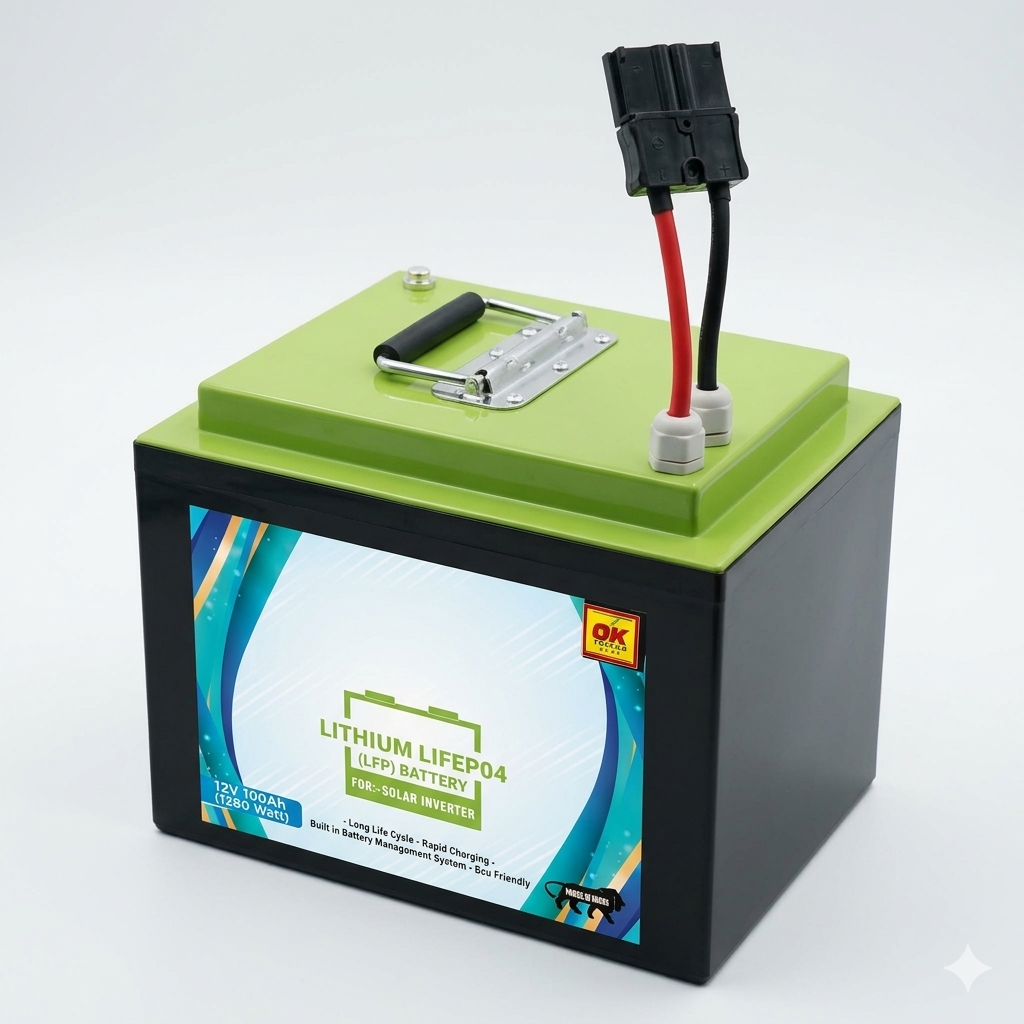 12V 100Ah LifeP04 Lithium Battery With Smart BMS (7c73)